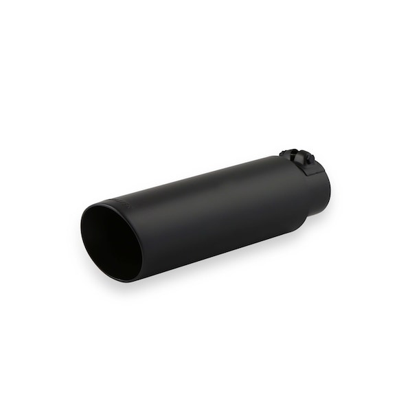 Flowmaster EXHAUST TIP, LOGO EMBOSSED, SS, BLACK CERAMIC COATED, DOUBLE